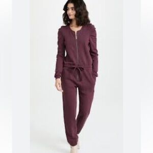 Rebecca minkoff Janine burgundy jumpsuit size large